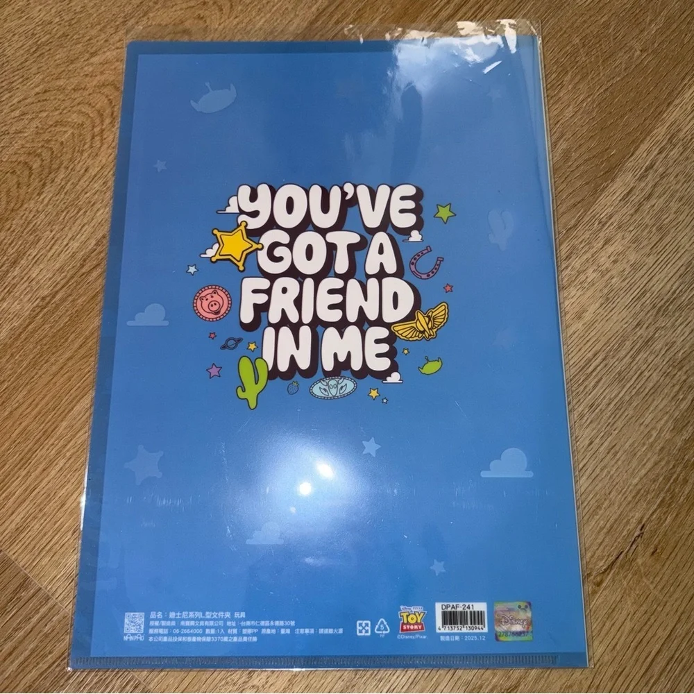 Toys Story File Folder + Little Green Men mini notebook with zip bag